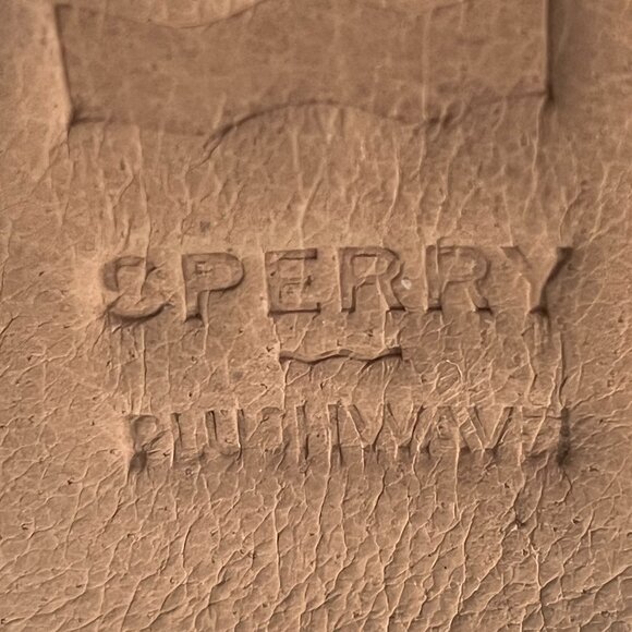 Sperry "Plush Wave" Wedge Black Leather & Jute Sandals ~ Women's Size 9.5M ~ EUC - Picture 4 of 13